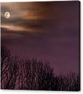 Moonrise Over Weldon Springs Canvas Print