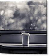 Morning Coffee On The Train Canvas Print