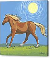 Morning Horse Square Version Canvas Print