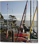 Morro Bay Embarcadero Canvas Print