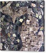 Mosaic Map Of Michigan Canvas Print