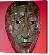 Mosaic Mask, From Palenque, Chiapas Jade Canvas Print