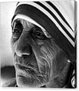 Mother Teresa Close Up Canvas Print