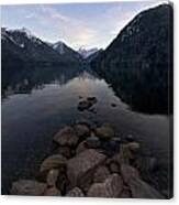 Mount Redoubt Reflected In Chilliwack Lake Canvas Print
