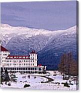 Mount Washington Hotel Winter Pano Canvas Print