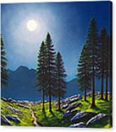 Mountain Moonglow Canvas Print