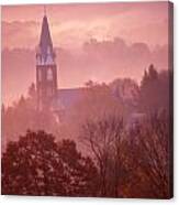 Mountains And Fog Pennsylvania. Canvas Print