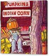 Mr. Pumpkin Canvas Print