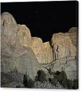 Mt. Rushmore At Night Canvas Print