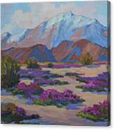Mt. San Jacinto And Verbena Canvas Print