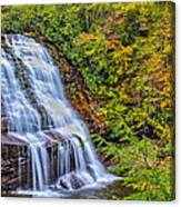 Muddy Creek Waterfall In Autumn Canvas Print