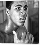 Muhammad Ali Intently Canvas Print