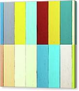 Multicoloured Planks Canvas Print