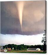 Mulvane Tornado With Storm Chasers Canvas Print