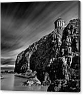 Mussenden Temple And Sea Stack Canvas Print