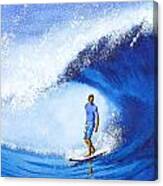 Surfer Blue Canvas Print