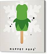 My Muppet Ice Pop - Kermit Canvas Print