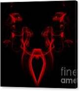 My Smoking Heart Red Canvas Print