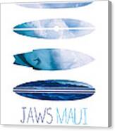 My Surfspots Poster-1-jaws-maui Canvas Print