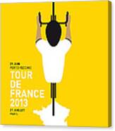 My Tour De France Minimal Poster Canvas Print