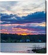 Mystic River Sunset Canvas Print