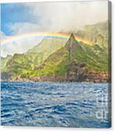Na Pali Coast Rainbow Canvas Print