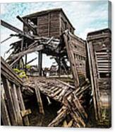 Nautical - Shipwreck - Collapsed Pier Canvas Print