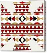 Navajo White Pattern Art Canvas Print