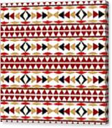 Navajo White Pattern Canvas Print