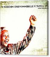 Nelson Mandela Canvas Print
