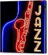 Neon Jazz Canvas Print