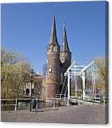 Netherlands Delft  Ostpoort Canvas Print