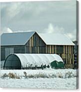 New And Old Barn Planks Canvas Print