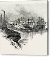 New Brunswick, River Front, Chatham, Canada Canvas Print