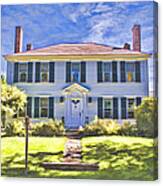 New England Country Home Canvas Print