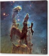 Hubble Pillars Of Creation Hd Square Canvas Print