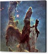 Hubble Pillars Of Creation Hd Tall Canvas Print