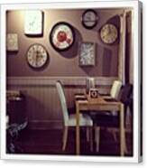 New #timecafebar In #conwy Canvas Print
