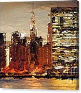 New York City Skyline Abstract 2 Canvas Print