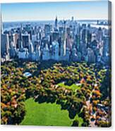 New York City Skyline, Central Park Canvas Print