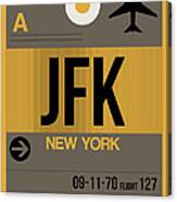 New York Luggage Tag Poster 3 Canvas Print