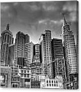 New York New York Black And White Canvas Print