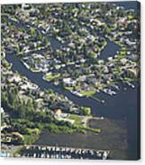 Newport Shores Waterfront Neighborhood Canvas Print