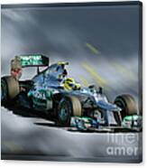 Nico Rosberg Mercedes Benz Canvas Print