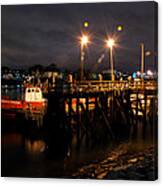 Night Pier Canvas Print