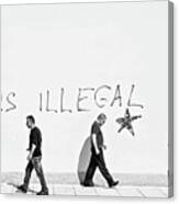 No One Is Illegal Canvas Print