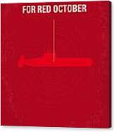 No198 My The Hunt For Red October Minimal Movie Poster Canvas Print