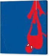No201 My Spiderman Minimal Movie Poster Canvas Print