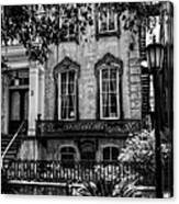 Noble Hardee House In Black And White Canvas Print