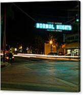 Normal Heights Neon Canvas Print